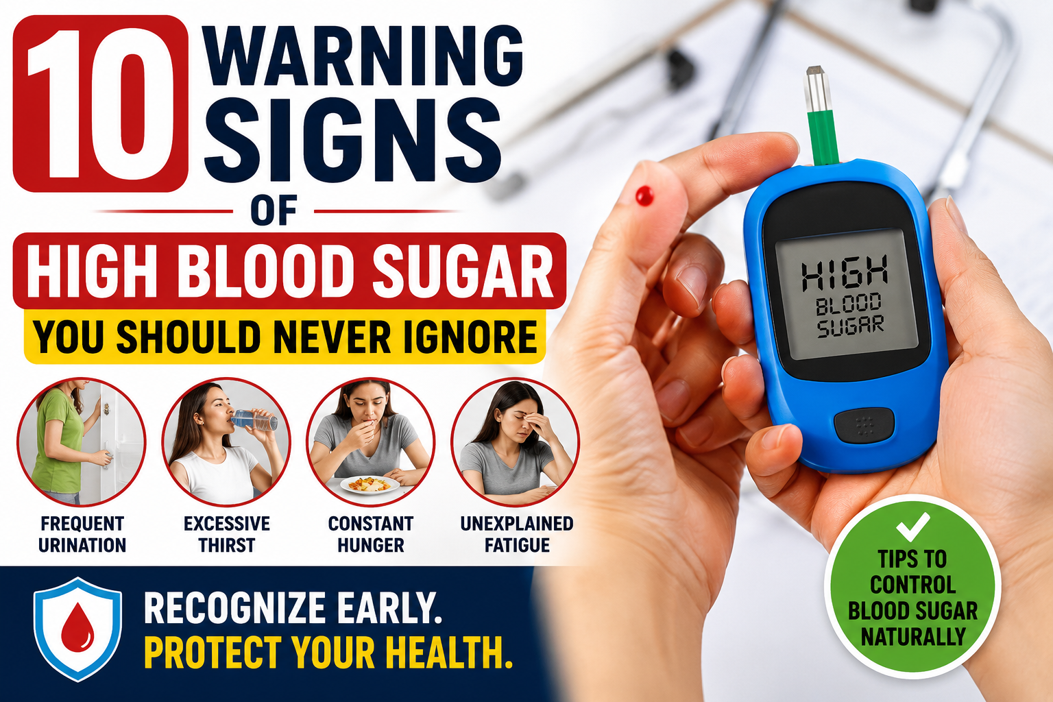 10 Warning Signs of High Blood Sugar You Should Never Ignore